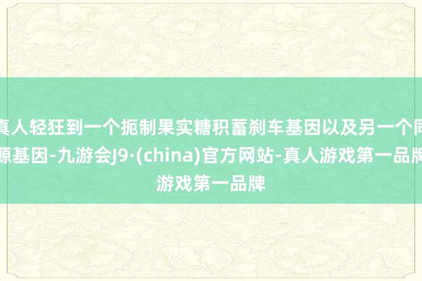 真人轻狂到一个扼制果实糖积蓄刹车基因以及另一个同源基因-九游会J9·(china)官方网站-真人游戏第一品牌