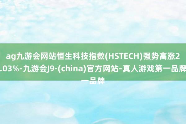 ag九游会网站　　恒生科技指数(HSTECH)强势高涨2.03%-九游会J9·(china)官方网站-真人游戏第一品牌