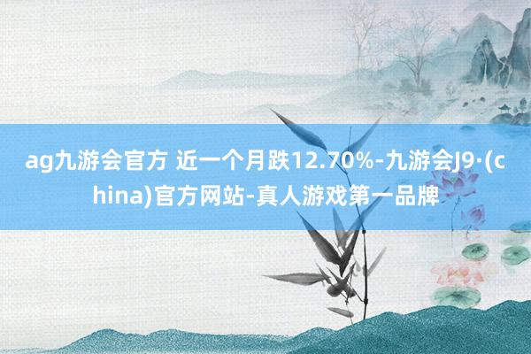 ag九游会官方 近一个月跌12.70%-九游会J9·(china)官方网站-真人游戏第一品牌