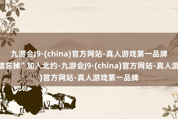 九游会J9·(china)官方网站-真人游戏第一品牌乌克兰“不错忘掉”加入北约-九游会J9·(china)官方网站-真人游戏第一品牌